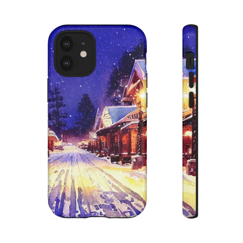 Estes Park After the Christmas Parade - Impact Resistant Phone Case iPhone 12 Mini Glossy